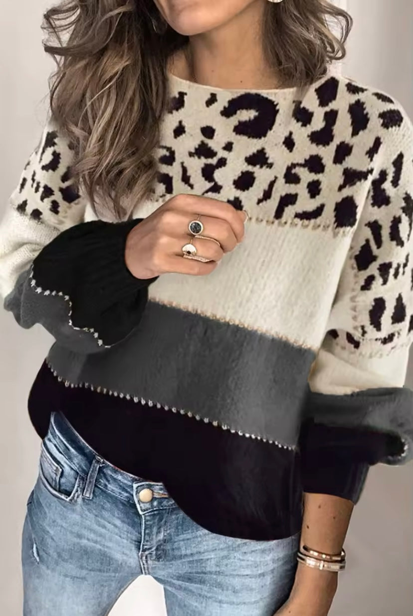 MARIE™ | Leopard Sweater - Maison Léa &amp; Lou