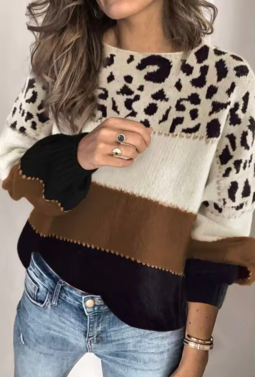 MARIE™ | Leopard Sweater - Maison Léa &amp; Lou