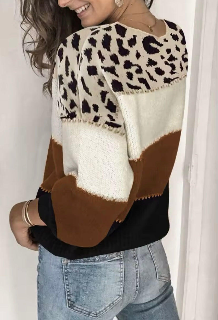 MARIE™ | Leopard Sweater - Maison Léa &amp; Lou