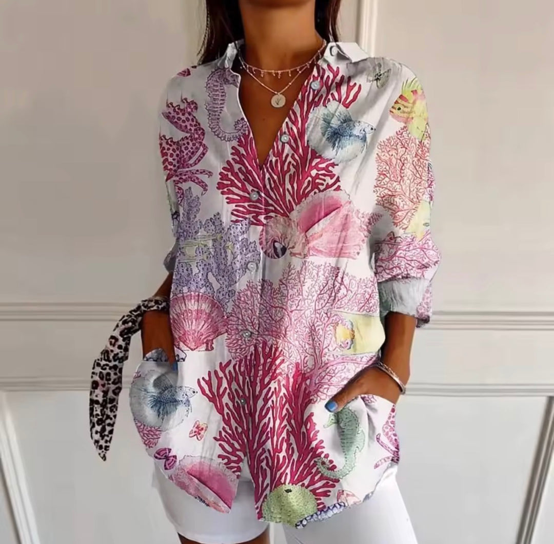 Rosy™ | Elegant Blouse - Maison Léa & Lou