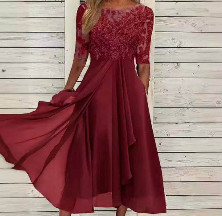 Rhonda™ | Elegant Lace Dress - Maison Léa &amp; Lou