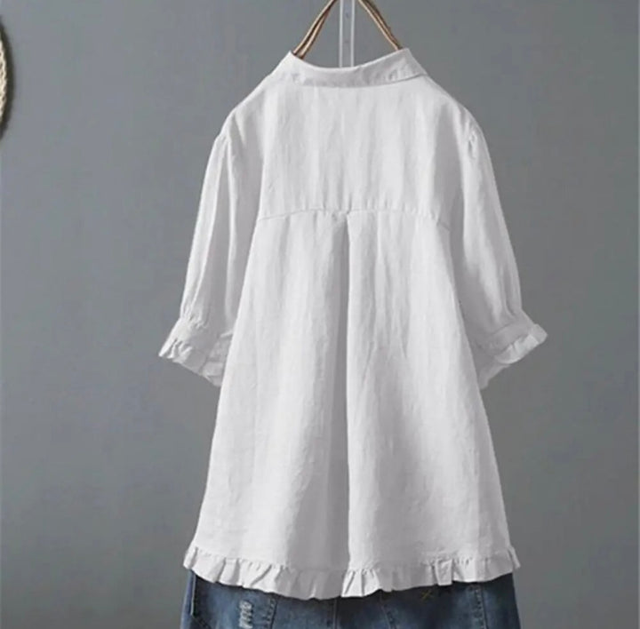 Lene™ | Elegant Bomuldsbluse - Maison Léa &amp; Lou