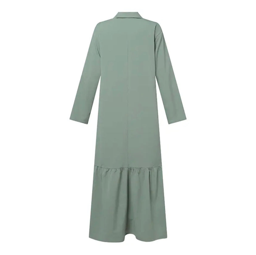 Pia™ | Lang kjole med Knapper - Maison Léa &amp; Lou