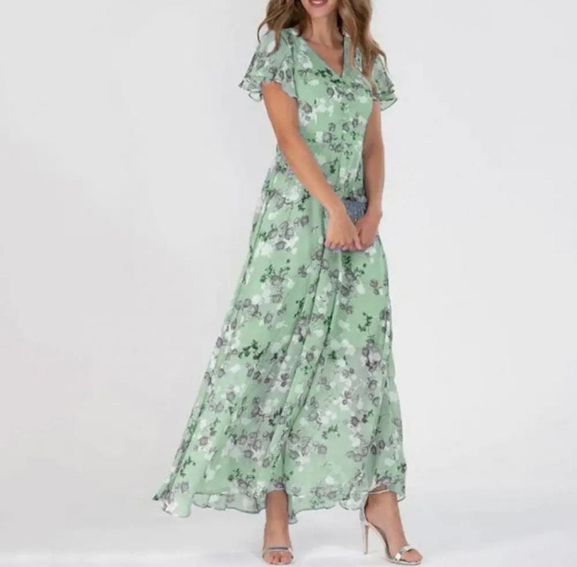 Bella™ | Elegant Blomstret Kjole - Maison Léa & Lou