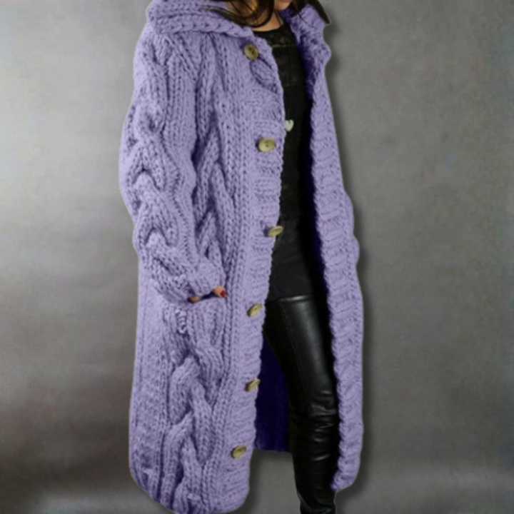 MINA™ | Cozy Cable-Knit Coat - Maison Léa &amp; Lou