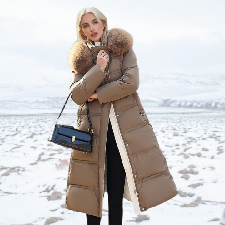 LUCIA™ | Designer Winter Parka with Fur Hood - Maison Léa &amp; Lou