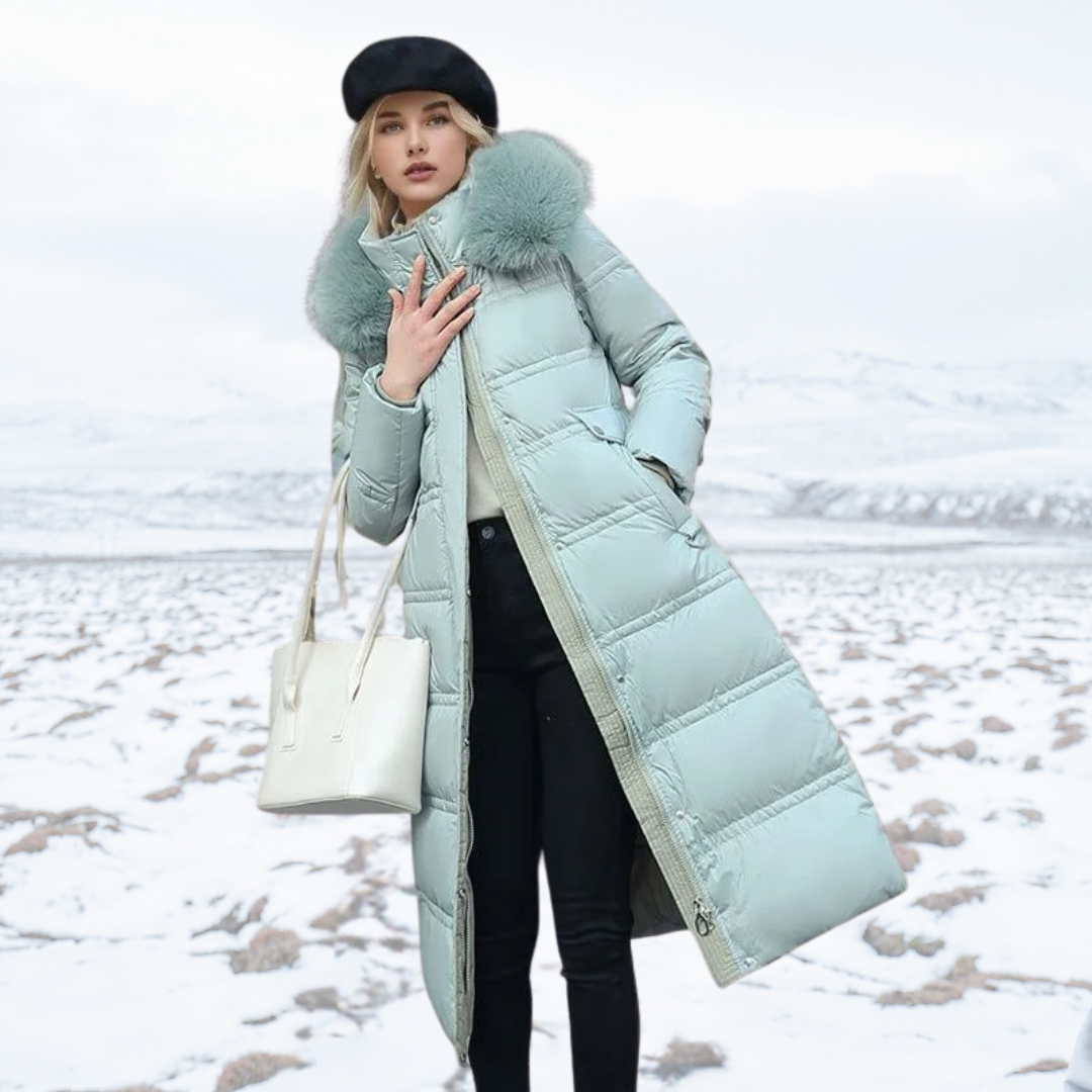 LUCIA™ | Designer Winter Parka with Fur Hood - Maison Léa &amp; Lou