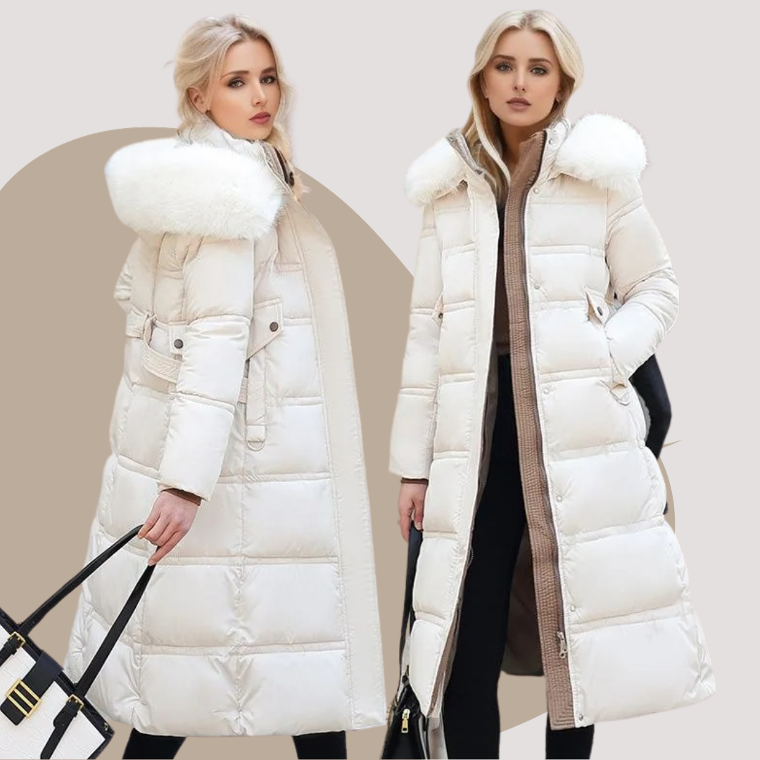 LUCIA™ | Designer Winter Parka with Fur Hood - Maison Léa &amp; Lou