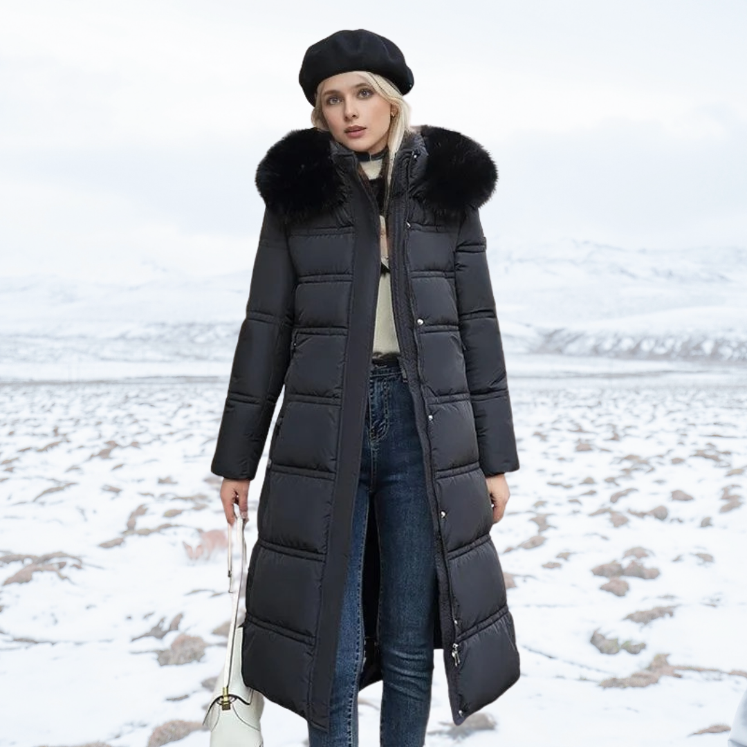 LUCIA™ | Designer Winter Parka with Fur Hood - Maison Léa &amp; Lou