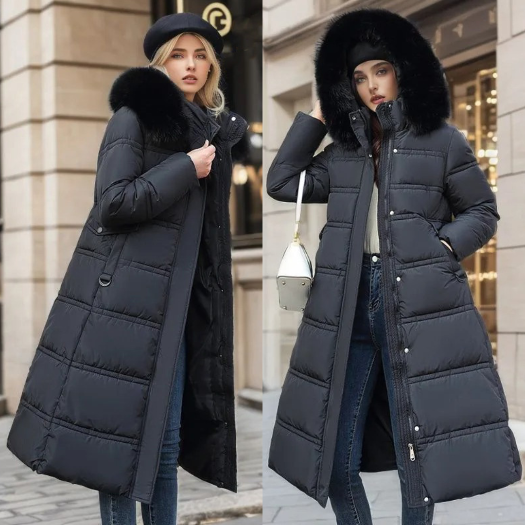 LUCIA™ | Designer Winter Parka with Fur Hood - Maison Léa &amp; Lou