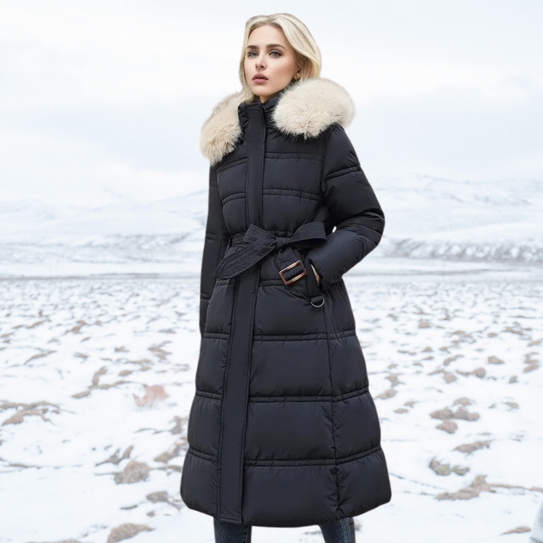 LUCIA™ | Designer Winter Parka with Fur Hood - Maison Léa &amp; Lou