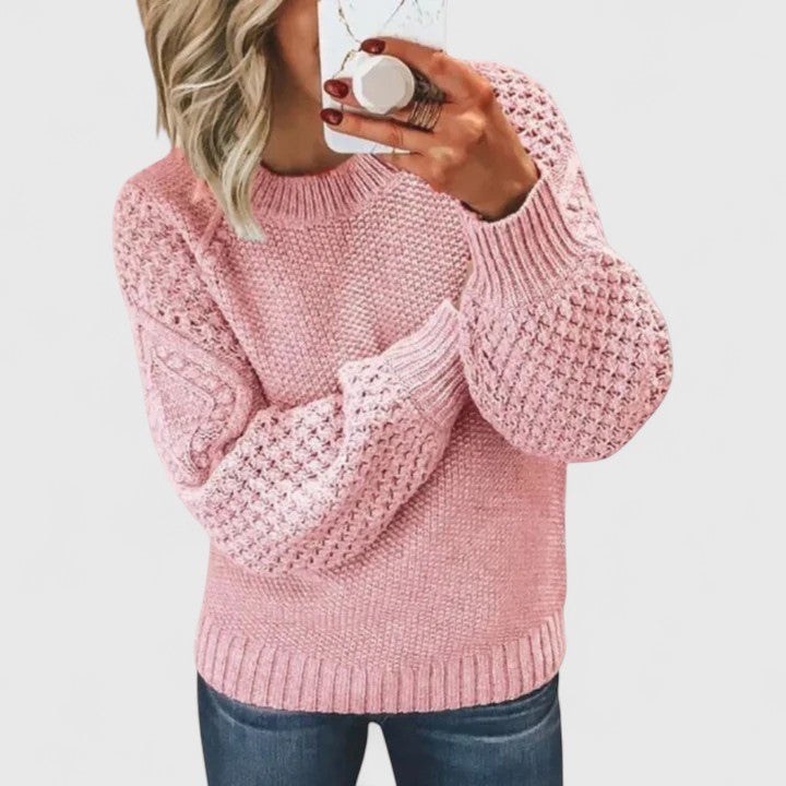 Camille | Softly Textured Knit Jumper - Maison Léa & Lou