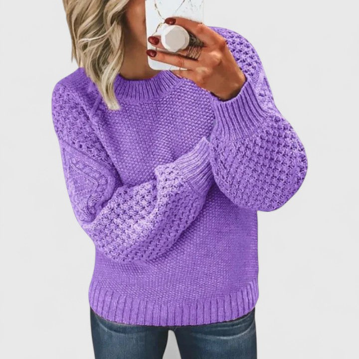 Camille | Softly Textured Knit Jumper - Maison Léa &amp; Lou