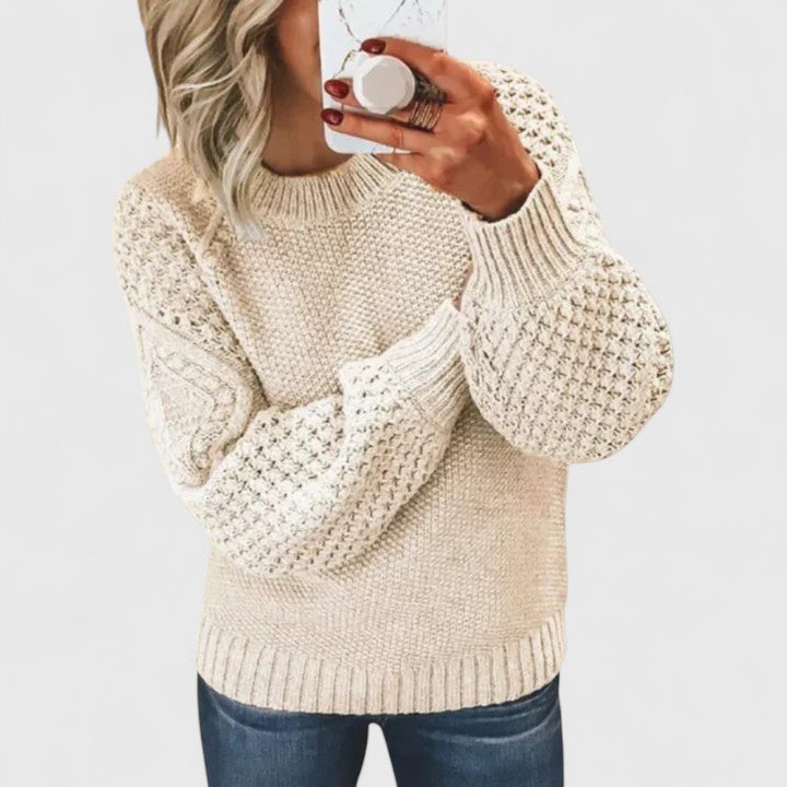 Camille | Softly Textured Knit Jumper - Maison Léa &amp; Lou