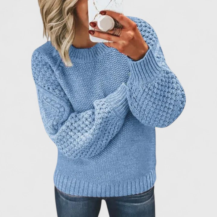 Camille | Softly Textured Knit Jumper - Maison Léa &amp; Lou