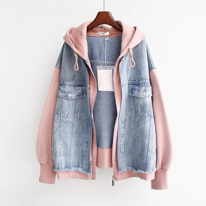 Mira™ | Dual-Tone Denim Jacket - Maison Léa &amp; Lou