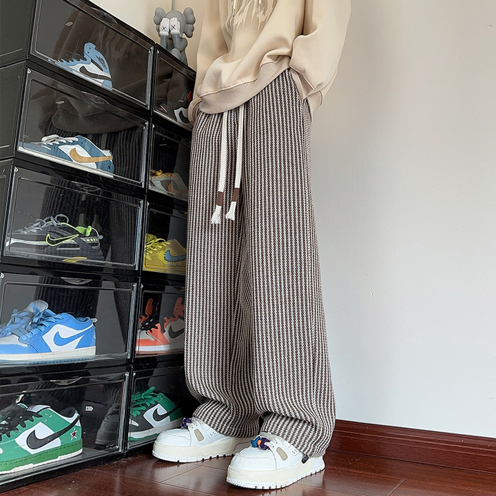 XAVIERA – PANTALONI FELPA MODERNI A RIGHE