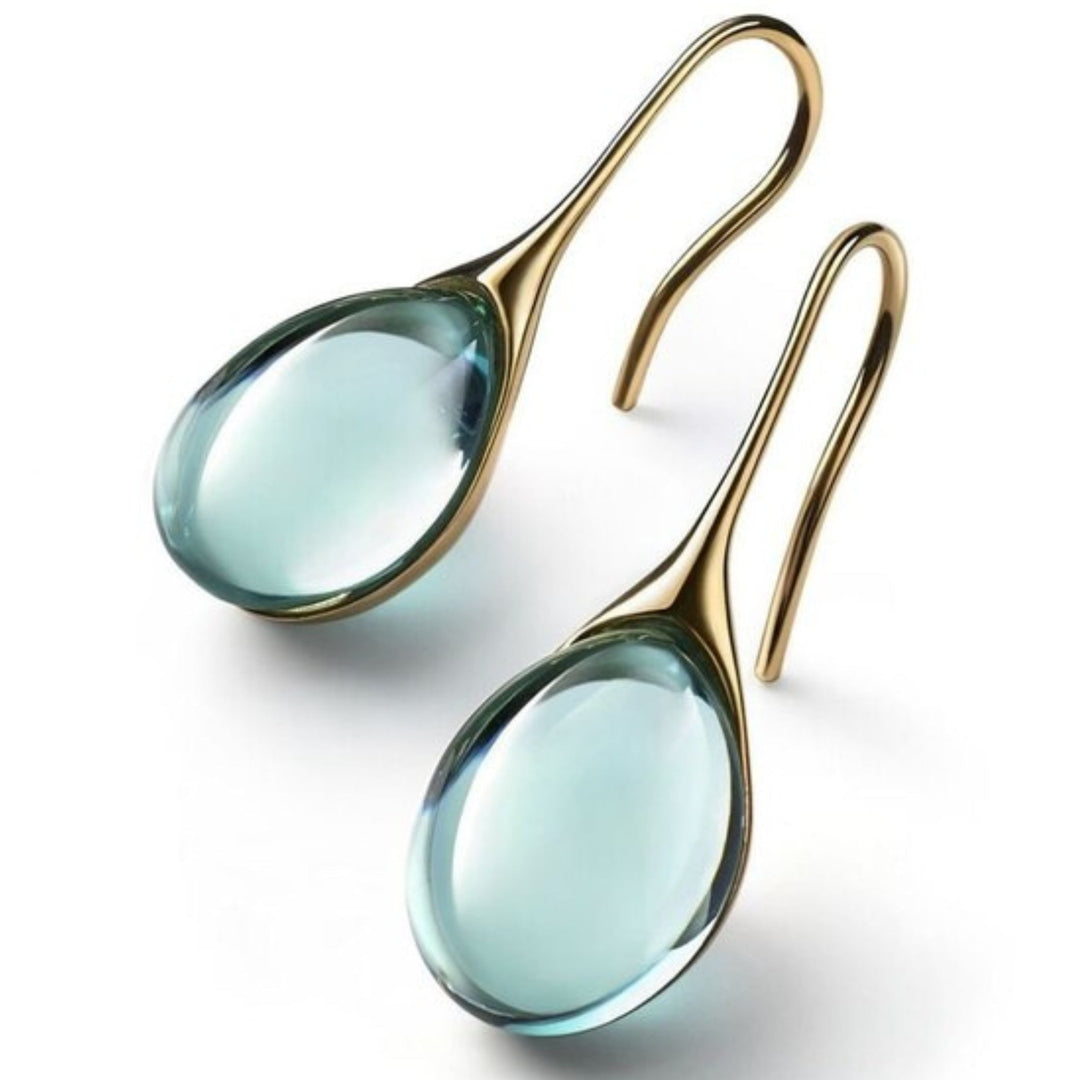 ROMY™ - Crystal Drop Earrings in Gold and Silver - Maison Léa & Lou