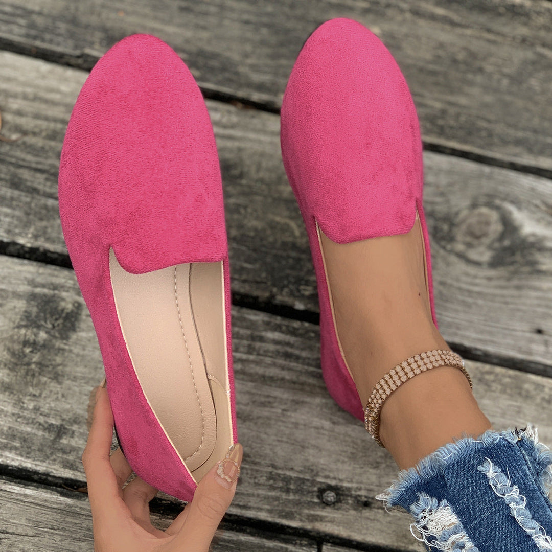 TARA™ - Simple Solid Color Pointed Toe Flat Shoes - Maison Léa &amp; Lou