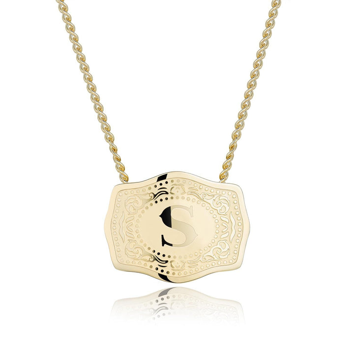 CINDY™ - Sleek Initial Letter Pendant Necklace - Maison Léa &amp; Lou
