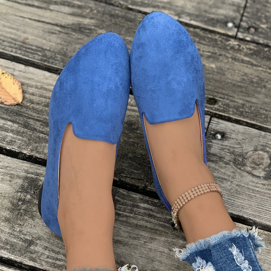 TARA™ - Simple Solid Color Pointed Toe Flat Shoes - Maison Léa &amp; Lou