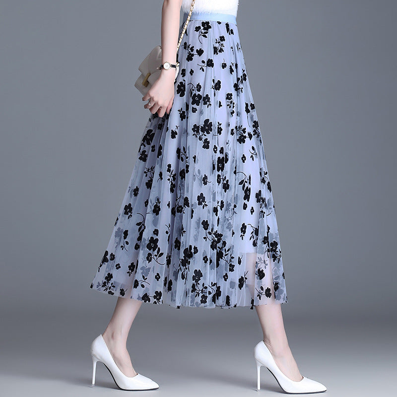 ADELINE™ – Chic Floral Midi Skirt - Maison Léa &amp; Lou