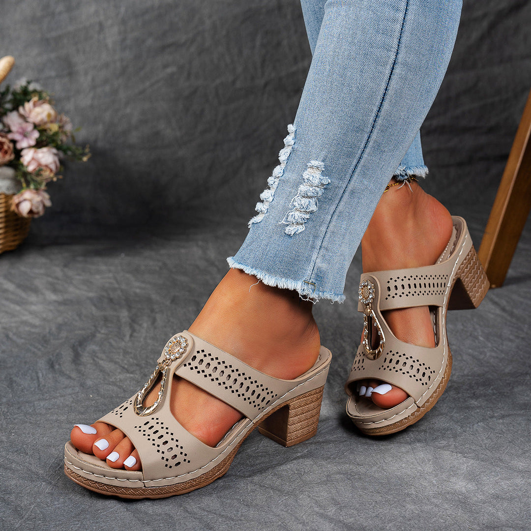 Isabella™ | Sandali Comfort Ortopedici con Tacco Alto