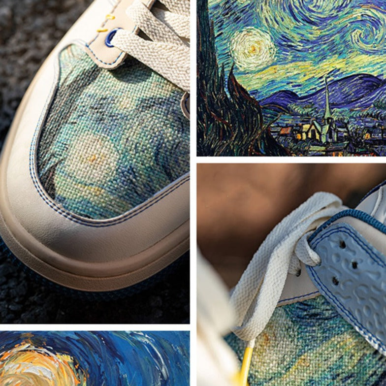 VAN GOGH™ | Starry Night Inspired Sneakers - Maison Léa &amp; Lou
