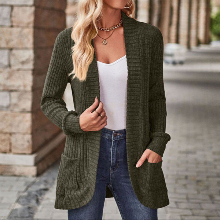 LUCILLE™ - Cozy Lightweight Long-Sleeve Open Front Cardigan - Maison Léa &amp; Lou