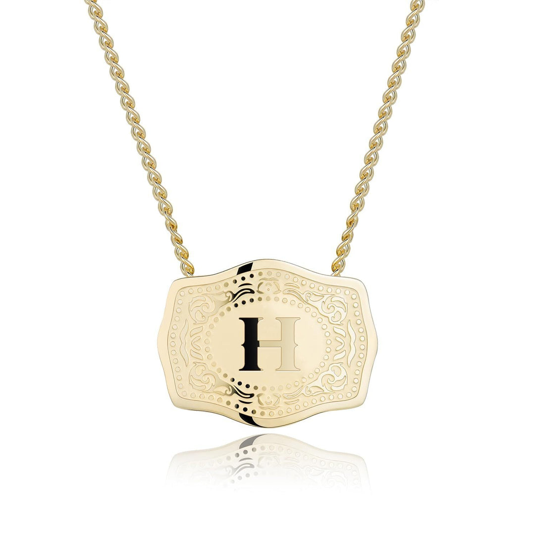 CINDY™ - Sleek Initial Letter Pendant Necklace - Maison Léa &amp; Lou