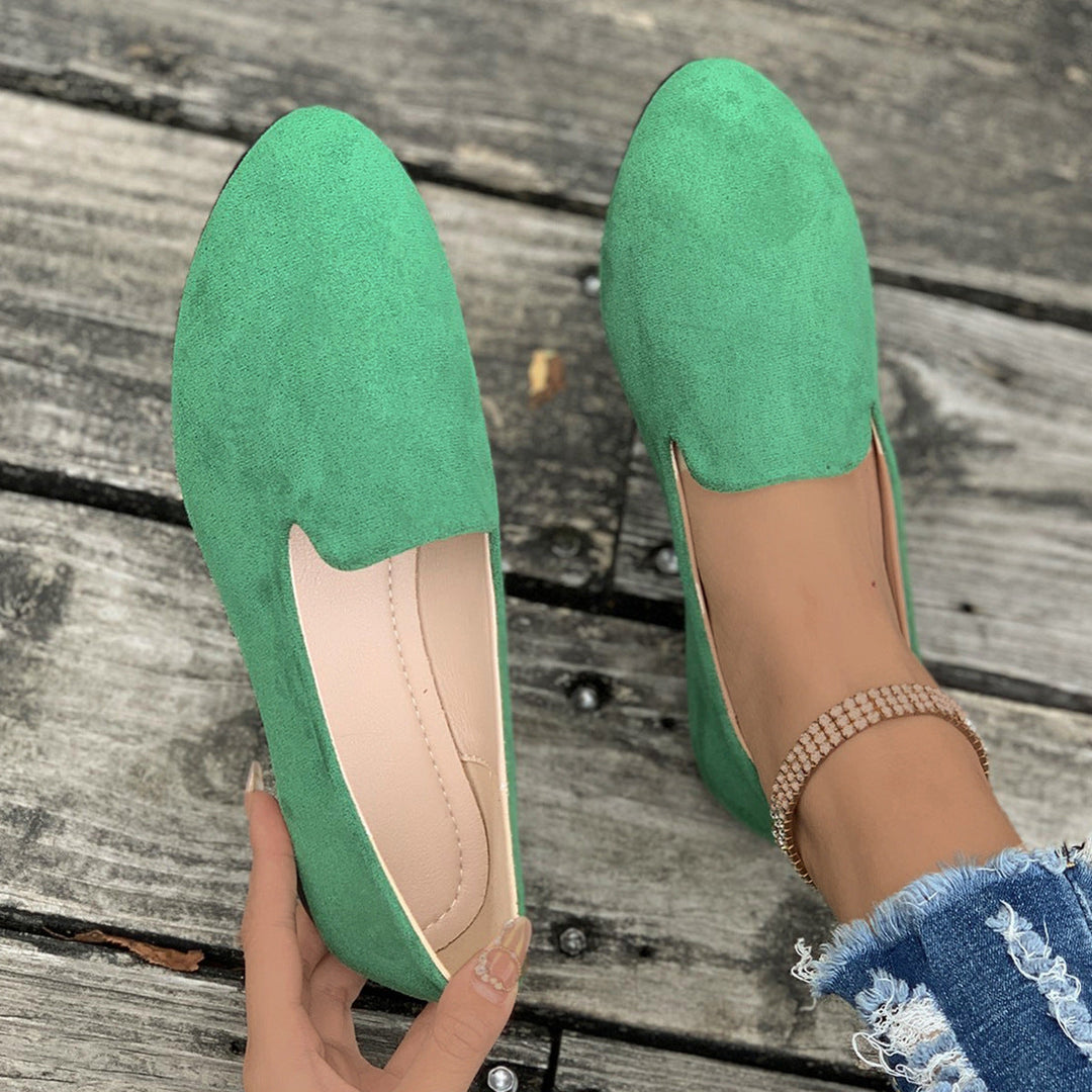 TARA™ - Simple Solid Color Pointed Toe Flat Shoes - Maison Léa &amp; Lou