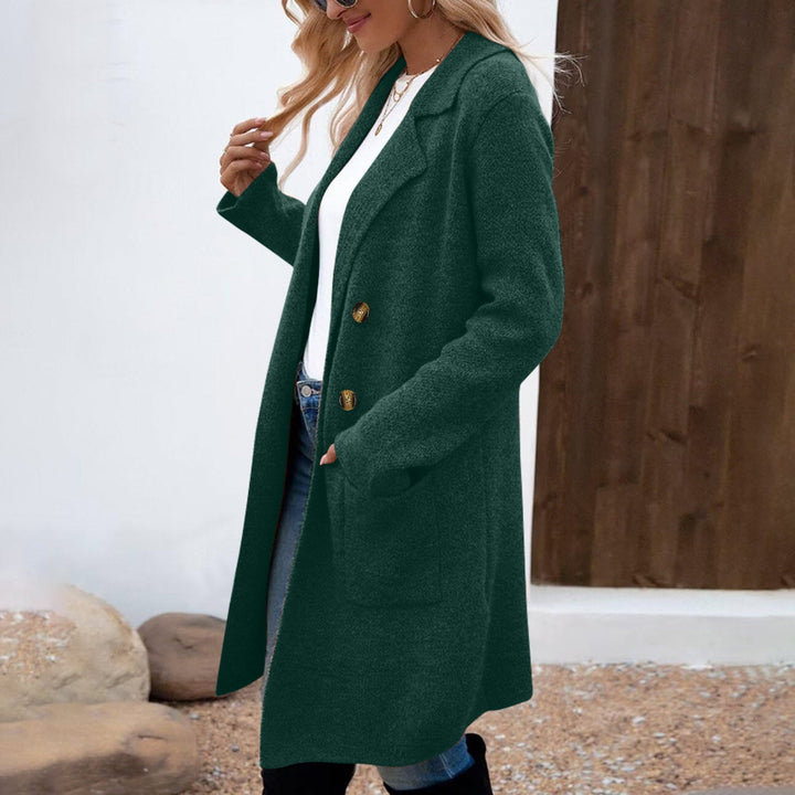 ZAHEKA™ - Casual Long Sleeve Mid Length Coat - Maison Léa &amp; Lou