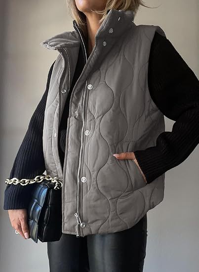 DARCY™ - Chic Lightweight Button-Up Puffer Vest