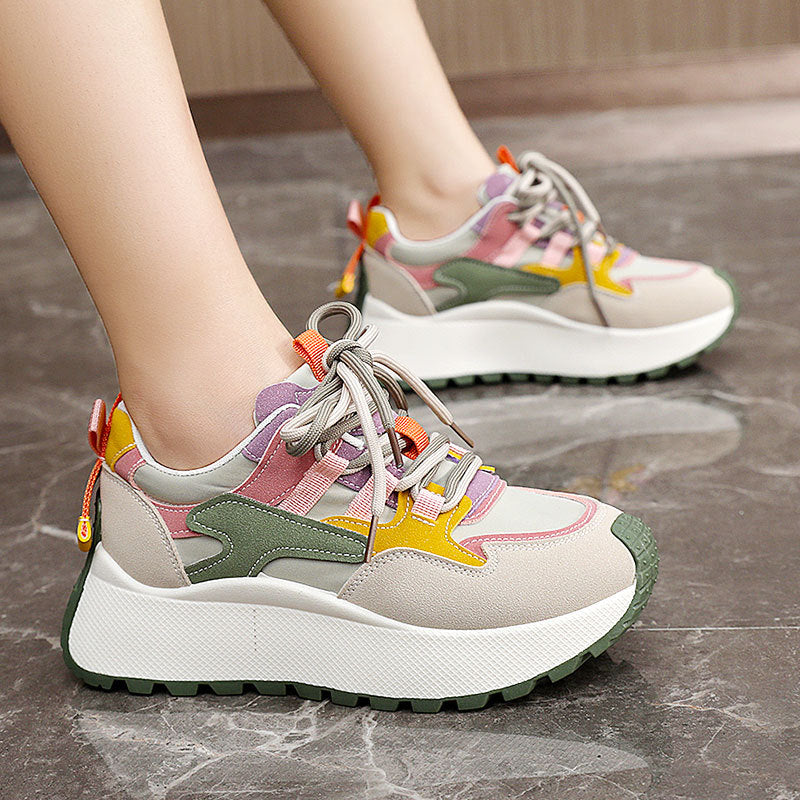 BRISSA™ - Comfy Breathable Lace up Running Sneakers - Maison Léa & Lou