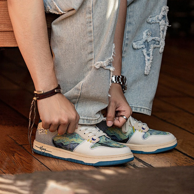 VAN GOGH™ | Starry Night Inspired Sneakers - Maison Léa &amp; Lou
