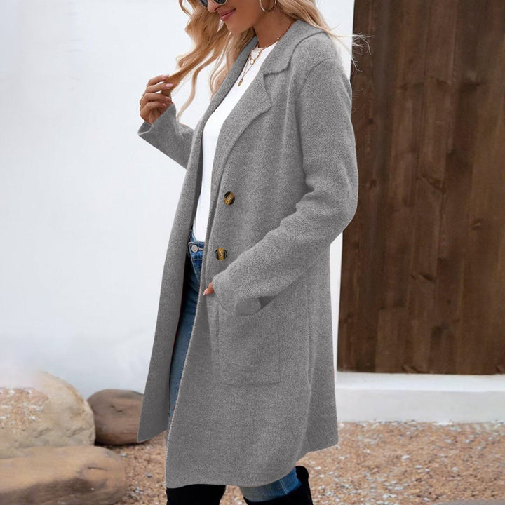 ZAHEKA™ - Casual Long Sleeve Mid Length Coat - Maison Léa &amp; Lou