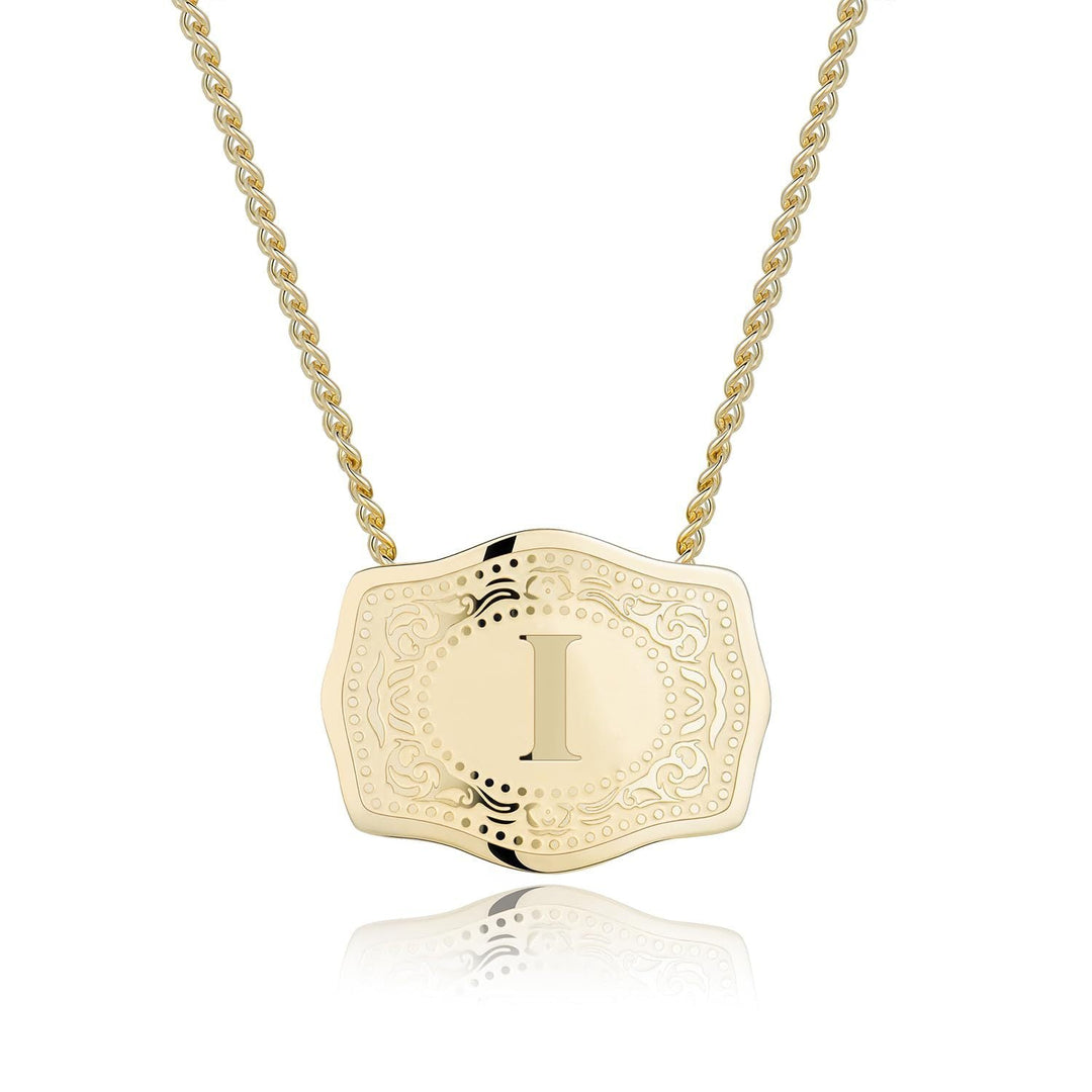 CINDY™ - Sleek Initial Letter Pendant Necklace - Maison Léa &amp; Lou