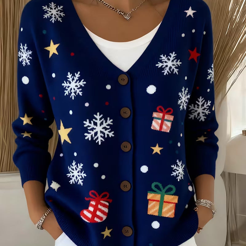 ESTHER™ | Midnight Christmas Cardigan - Maison Léa & Lou