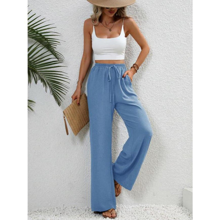 FISHA™ – Classic High Waist Wide Leg Trousers - Maison Léa &amp; Lou
