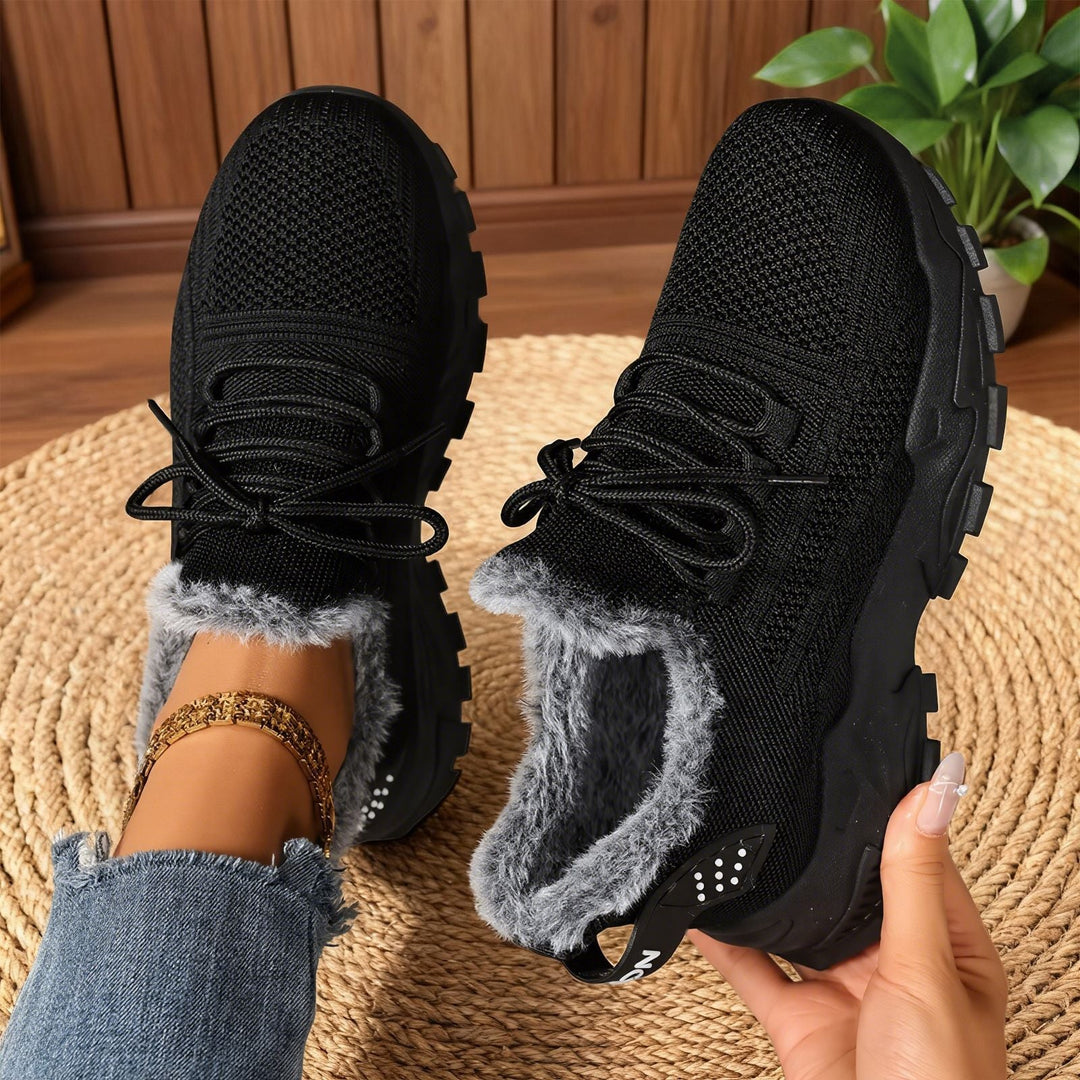 BRYDEE™ - Casual Fleece Lace-Up Lightweight Sneakers - Maison Léa & Lou