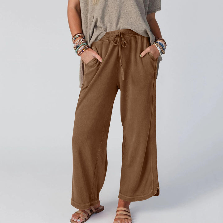 CHIPY™ - Vintage Wide Leg High Waist Pants - Maison Léa &amp; Lou