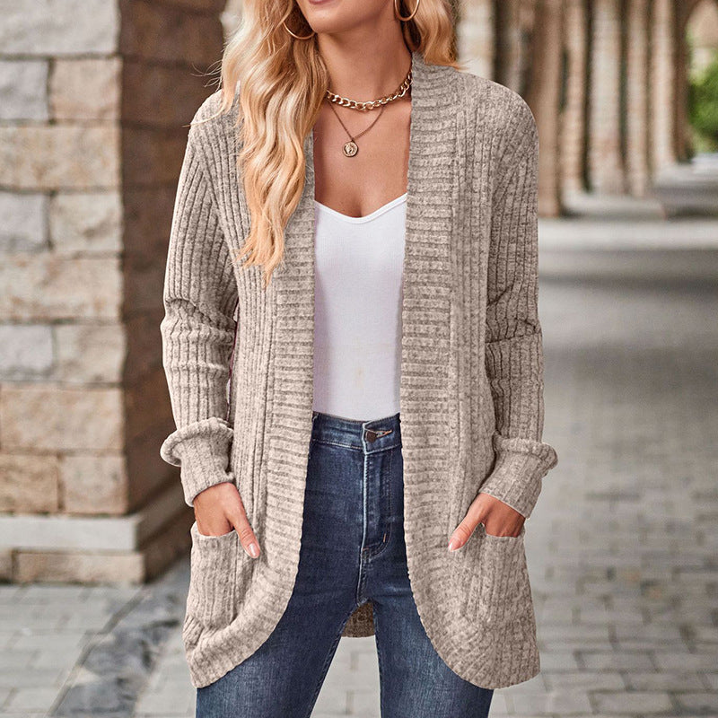 LUCILLE™ - Cozy Lightweight Long-Sleeve Open Front Cardigan - Maison Léa &amp; Lou