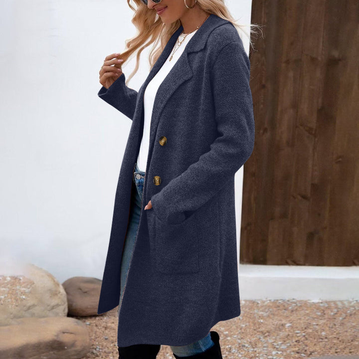 ZAHEKA™ - Casual Long Sleeve Mid Length Coat - Maison Léa &amp; Lou