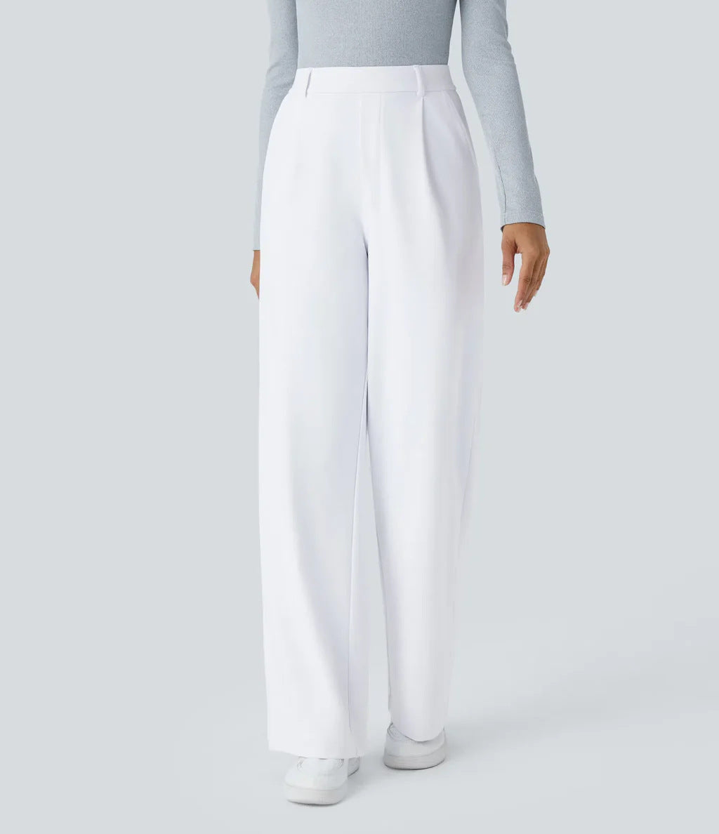CHARMIE™ - Casual High Waist Straight Leg Pants