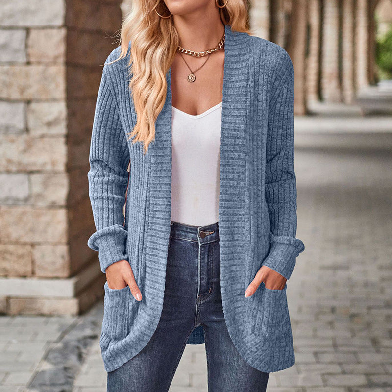 LUCILLE™ - Cozy Lightweight Long-Sleeve Open Front Cardigan - Maison Léa & Lou