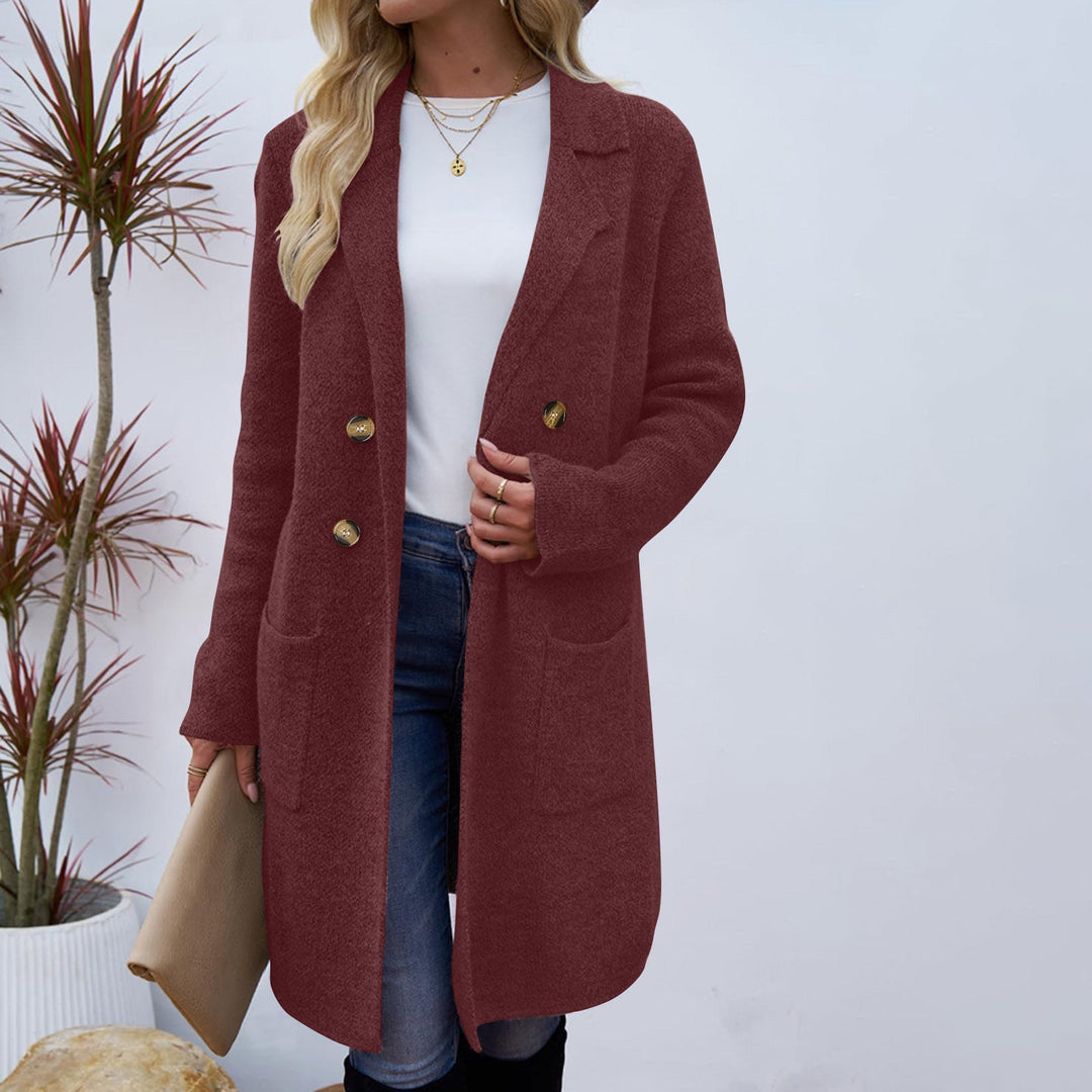 ZAHEKA™ - Casual Long Sleeve Mid Length Coat - Maison Léa &amp; Lou