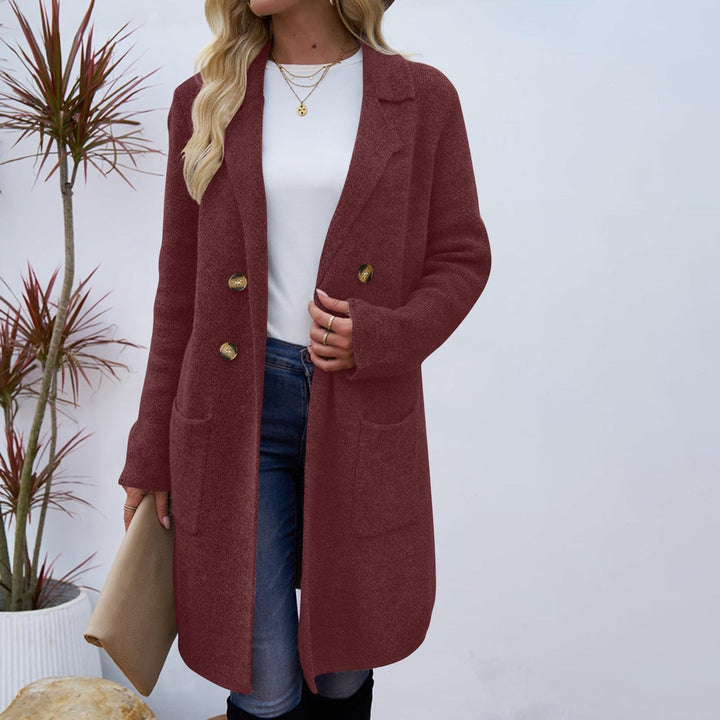 ZAHEKA™ - Casual Long Sleeve Mid Length Coat - Maison Léa &amp; Lou