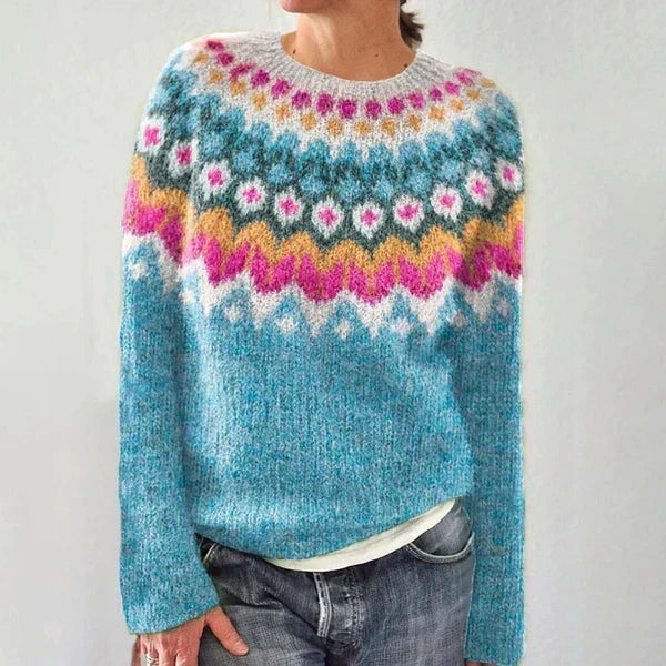 Florence - Vibrant Icelandic Sweater - Maison Léa & Lou