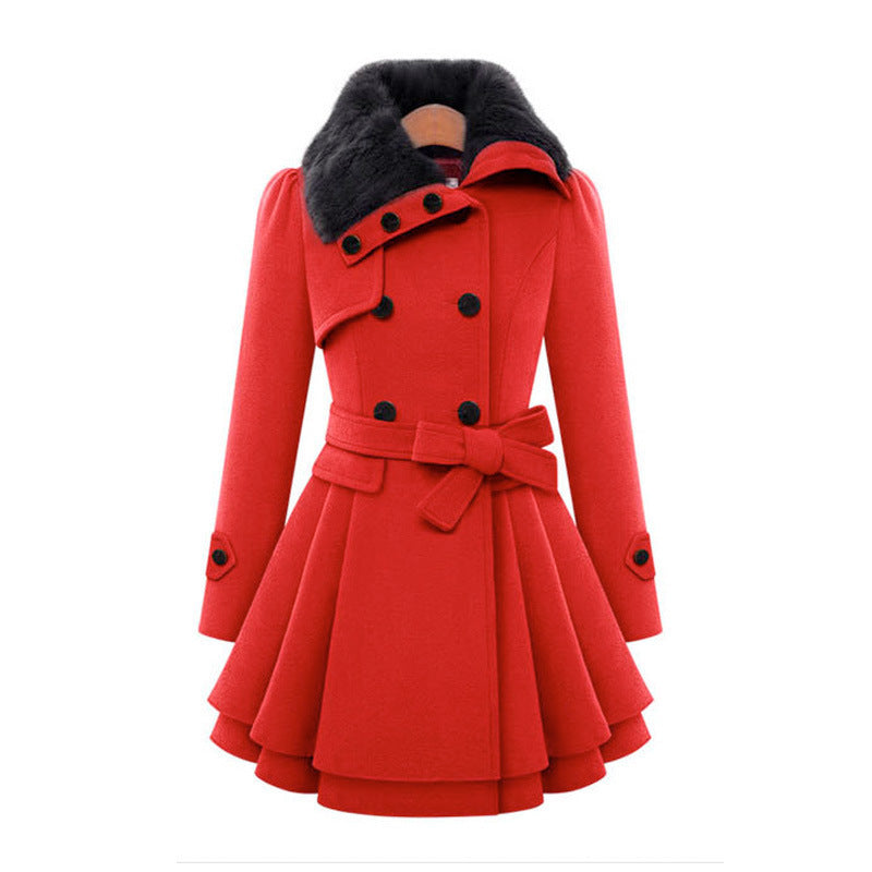 CLAUDIA™ | Vintage Flair Trench Coat - Maison Léa & Lou