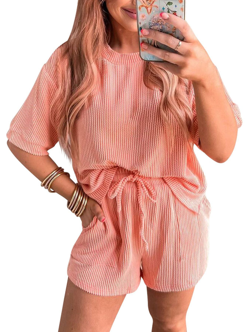 LAYLANI™ - Casual Summer Lounge Sweatshirt and Shorts Co-Ord - Maison Léa & Lou